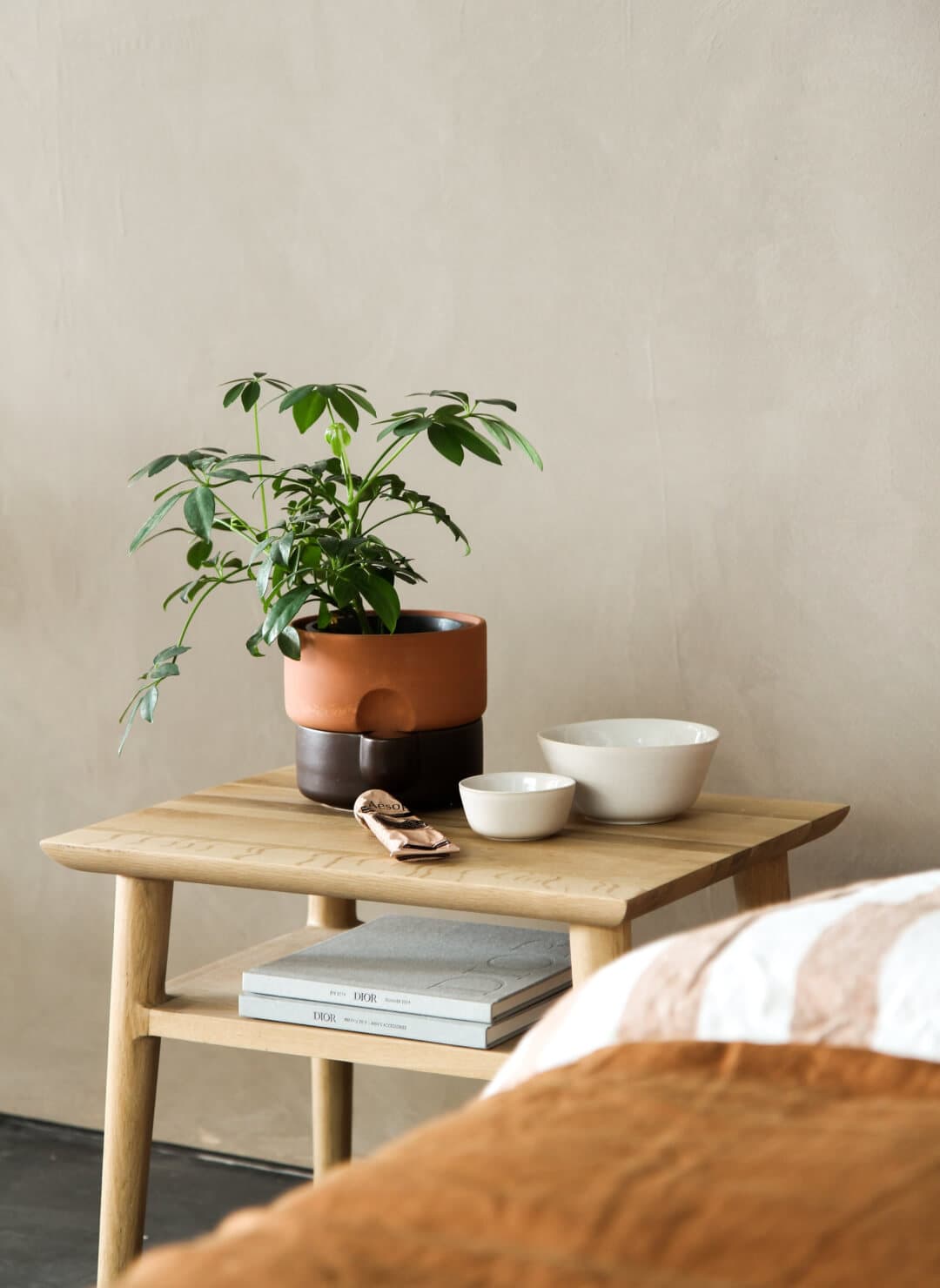 Curated furniture vignette